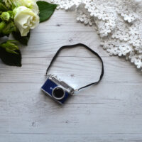 Міні фотоапарат для лялечки синій 4*3см AF25