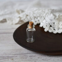 Мініатюра скляна баночка  2.5*1.1см AN012