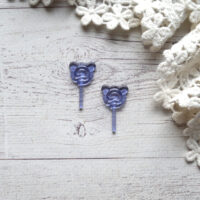 Мініатюра льодяник фіолетовий  2.5*1.3см AN007