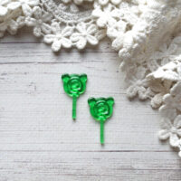 Мініатюра льодяник зелений  2.5*1.3см AN005