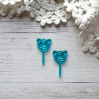 Мініатюра льодяник блакитний  2.5*1.3см AN008