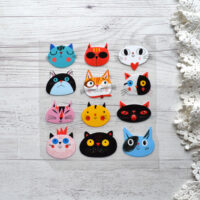 Термонаклейка Коти. Розмір аркуша 12*12см AT120