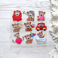 Термонаклейка Teddy. Розмір аркуша 12*12см AT121