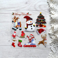 Термонаклейка Merry Christmas. Розмір аркуша 12*12см AT133