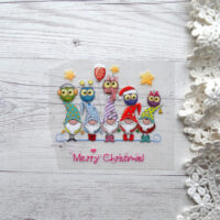 Термонаклейка Gnomes & Owls. Розмір аркуша 7*7см AT140