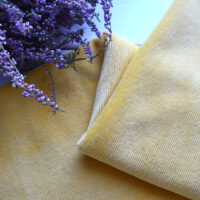 Стрейчовий вельвет для одягу ляльки жовтий 30*50см FV09