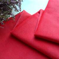 Тонкий мікровельвет для одягу ляльки 1мм червоний 24*45см FV16