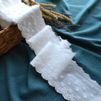 Мереживо на батисті теплий білий ширина 9.5 см MPR119