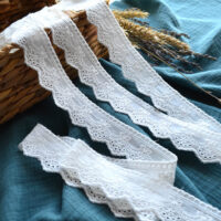 Мереживо прошва для шиття біле 2.5 см MPR57