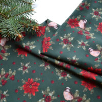 Штучна бавовна снігур на зеленому 36*50см TKC009 Штучна бавовна снігур на зеленому 36*50см