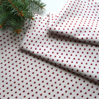 Бавовна для рукоділля Бордове сердечко 36*50см TKK05