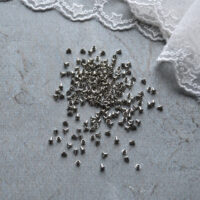 Люверси для взуття ляльки 1мм срібло в наборі 20шт L012