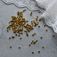 Люверси для взуття ляльки 1мм золото в наборі 100шт L014-1