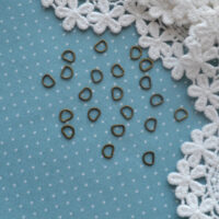 Півкільце для лялькового одягу бронза 5мм за 4шт FR004