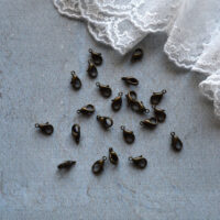 Карабін для лялькових аксесуарів Бронза 10*6мм 4 шт FR024