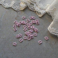 Пряжка ніжно-рожева 6*5мм для ременя 3мм 4шт MF022