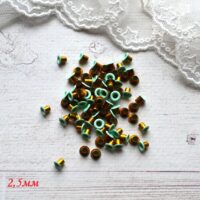 Люверси для взуття ляльки 2.5 мм м’ятний 20шт L230