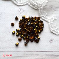 Люверси для взуття ляльки 2.5 мм чорний 20шт L231
