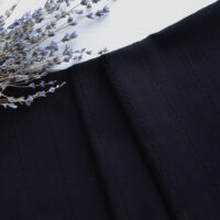 Батист із вишивкою чорний Відріз 24*36см TKB020