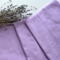 Батист із вишивкою фіолетовий Відріз 24*36см TKB026