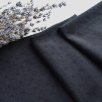 Батист із вишивкою чорний Відріз 25*36см TKB060