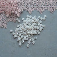 Міні Ґудзики акрилові білі 20шт 6мм BA016