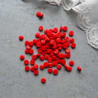 Міні Ґудзики акрилові червоні 20шт 6мм BA018