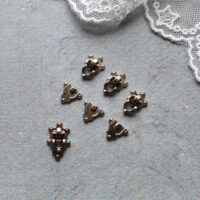 Міні замочок застібка для валізи сумочки 9*14.4мм Срібло FR044