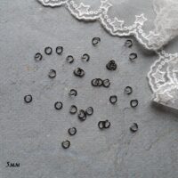 З'єднувальне кільце 5мм Чорне срібло10шт FR048