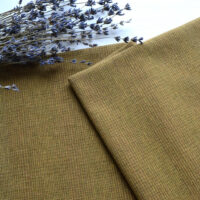 Японська фактурна бавовна оливкова в клітинку Відріз 24*35см TKY042