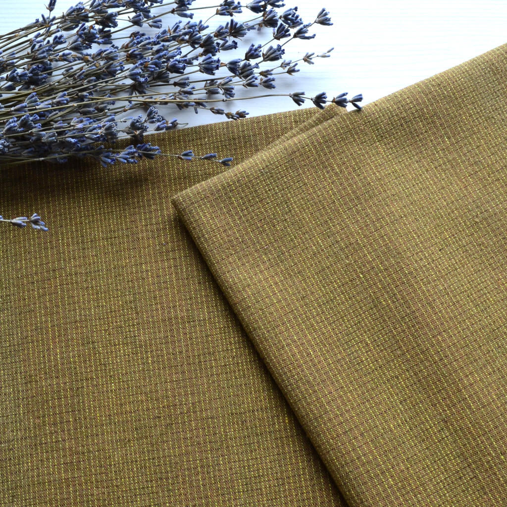 Японська фактурна бавовна оливкова в клітинку Відріз 24*35см TKY042 • tky042 Японська фактурна бавовна оливкова в клітинку Відріз 24*35см TKY042