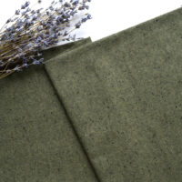 Японська фактурна бавовна світло-зелений з чорними вкрапленями Відріз 24*35см TKY084