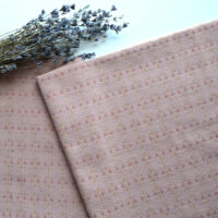 Японська фактурна бавовна хрестики на персиковому фоні Відріз 24*35см TKY091