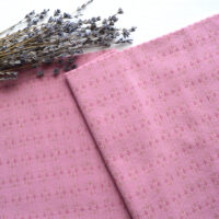 Японська фактурна бавовна хрестики на яскраво-рожевому фоні Відріз 24*35см TKY093