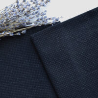 Японська фактурна бавовна чорна пунктири Відріз 24*35см TKY137