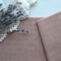 Японська фактурна бавовна персиковий Відріз 24*35см TKY202