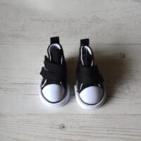 Кеди на ліпучке чорні 5*2.7см