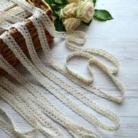 Мереживо бавовна молочне 15мм М218