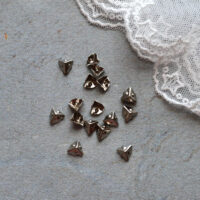 Міні куточки для валізи скрині 6мм Срібло 4шт FR070