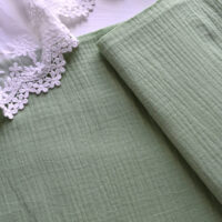 Муслін тоненька жата бавовна салатова