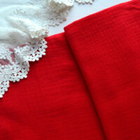 Муслін тоненька жата бавовна червона