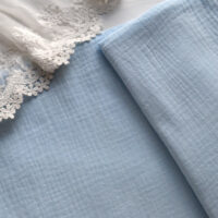 Муслін тоненька жата бавовна блакитна