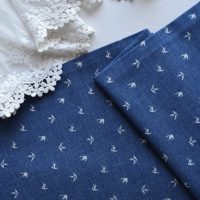 Тоненький джинс для одягу ляльки ластівки 10*8мм Синій 36*50см TKG024