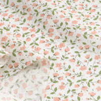 Бавовняна тканина Рожеві квіточки 39*50см TKK040
