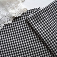 Тоненька бавовна в клітинку 5*5мм чорна