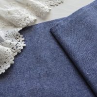 Бавовна Шамбре для одягу ляльки синя 35*50см TSH007