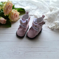 Чобітки для ляльки рожеві  5.5*2.7см AK247