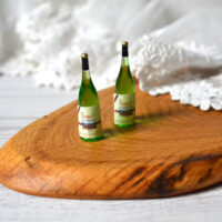 Мініатюрна пляшка вина зелена 4*1,2см AN023