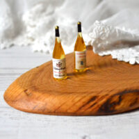 Мініатюрна пляшка вина жовта 4*1,2см AN024