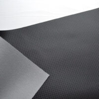 Штучна шкіра товщина 0,6мм 25*35см чорна матова ромбики LEP003